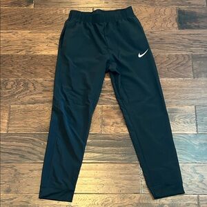 Nike Boys Dri-Fit Woven Bundle Feet Black Joggers with White Logo DD8428-010